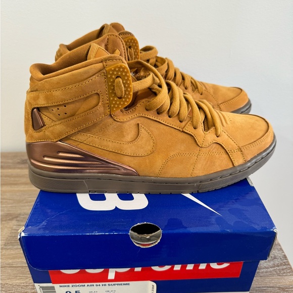 Nike Zoom Air 94 Hi Supreme Wheat - Size 9.5 - Picture 2 of 4